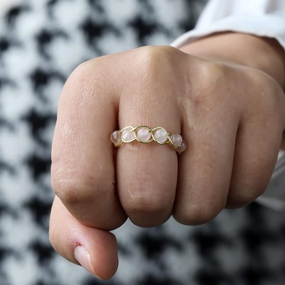 ROSE QUARTZ RING - Picture 3 of 3